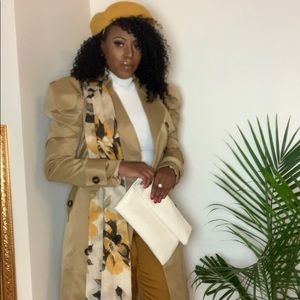 Puffy shoulder Trench Coat‼️